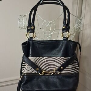 Innue Black and Brown Women's Handbag